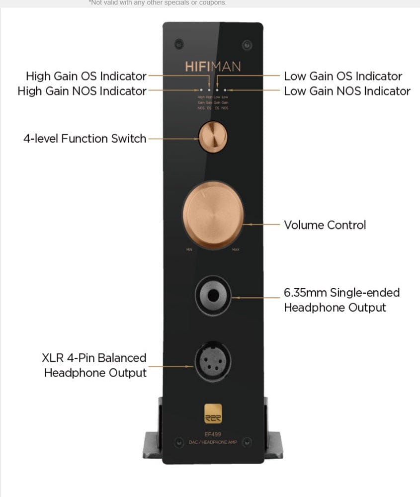 Hifiman EF499 controls