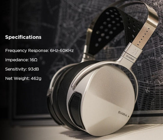 Isvarna hybrid headphone rear of ear cup is vented