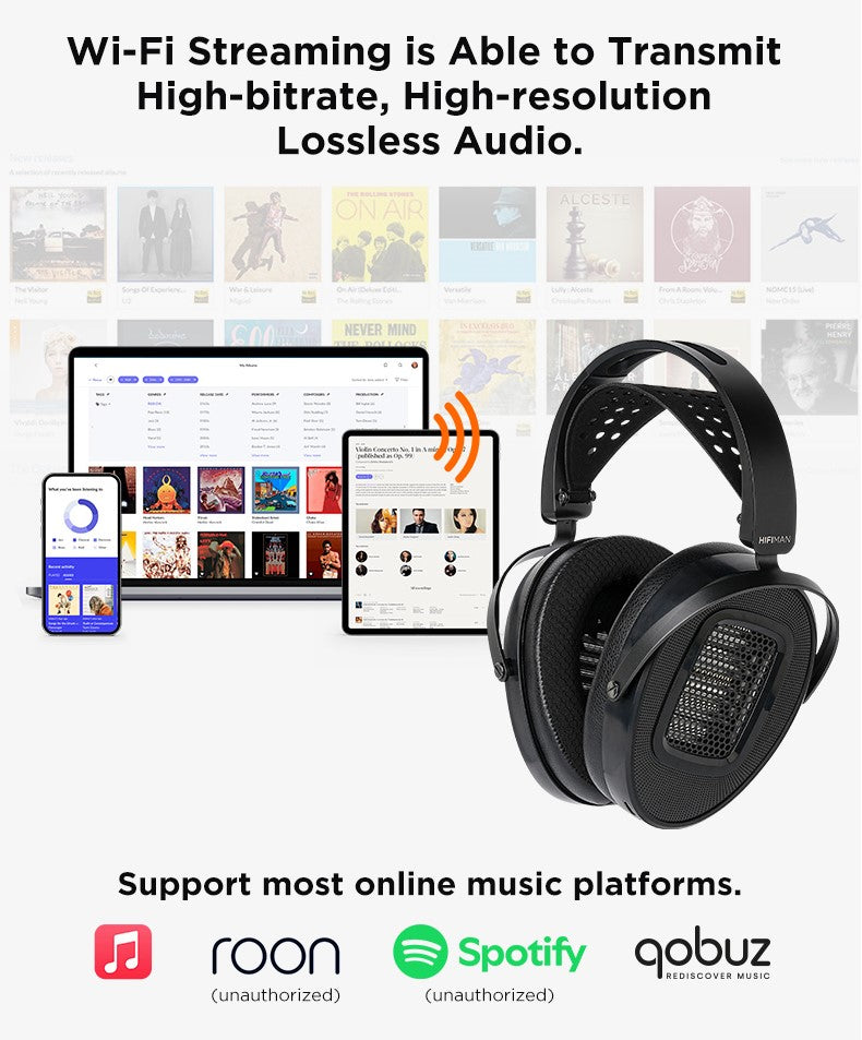 Hifiman Arya Wifi Wireless Music Streaming, Planar Magnetic